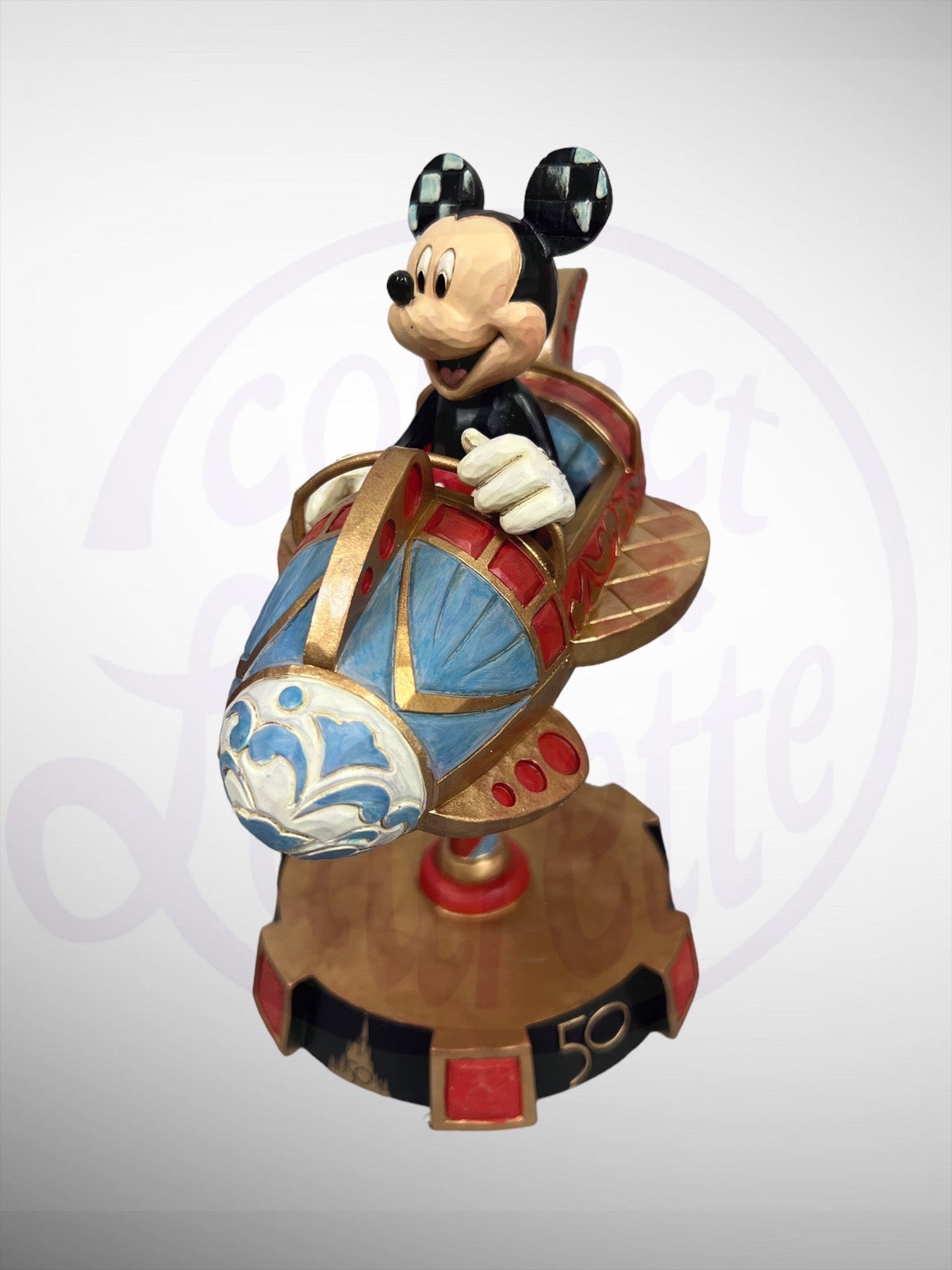 Jim Shore Disney Traditions - Mickey Astro Orbiter 50th Anniversary Figurine